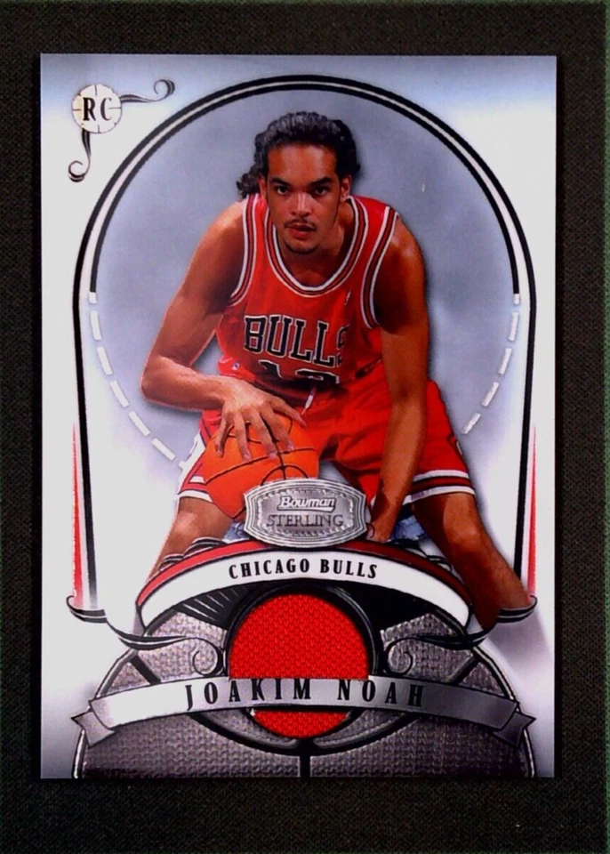 2008 Bowman Sterling баскетбол #JN2 Joakim Noah реликвия нашивка RC - Chicago Bulls - Изображение 1 из 3