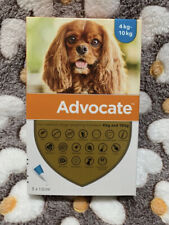 3 x 1 tube  ADVOCATE FOR MEDIUM DOGS WEIGHT RANGES FROM 4 - 10  KGS.
