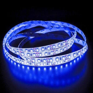 5m (500cm) LED Streifen Band Leiste 24V Blau IP65 600LEDs 120LED/m SMD2835 - Picture 1 of 1