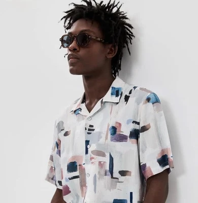 Rag & Bone - Men - Shirt - XL - Avery - Printed - Designer - Brand New - Image 1 of 4