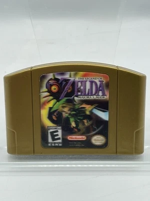 The Legend of Zelda: Majora's Mask Nintendo 64 N64 Holographic Gold Authentic - Image 1 of 2