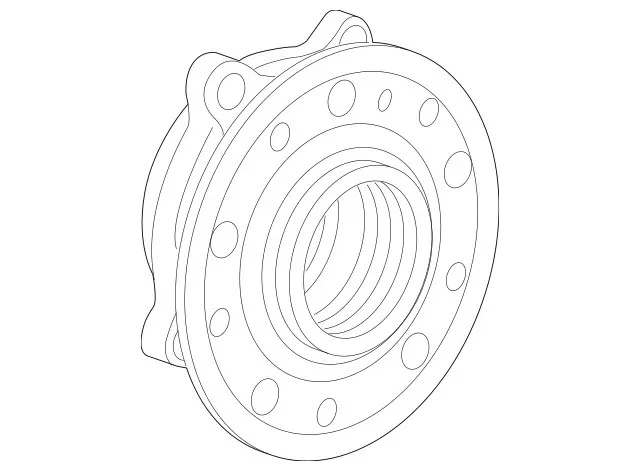 Conjunto de cojinete de rueda y buje genuino Mercedes-Benz 167-334-03-00 Foto 1 de 1