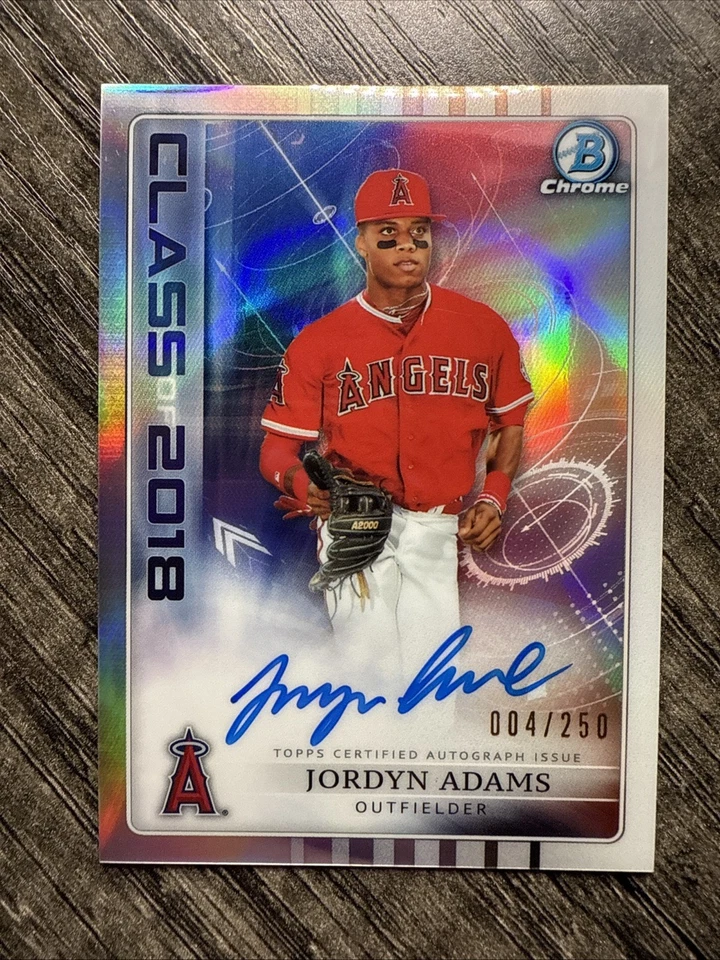 2018 Bowman Draft Class of 2018 Auto /250 Jordyn Adams #C18A-JA Auto - Image 1 of 2
