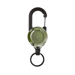 Anti-theft Metal Easy-to-pull Buckle Rope Elastic Keychain Retractable Key Ring - Picture 1 of 4