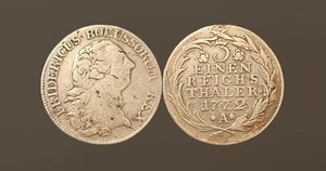 PRUSSIA (German State) 1/3 Thaler 1772 A - Silver 0.666 - Friedrich II - Picture 1 of 3