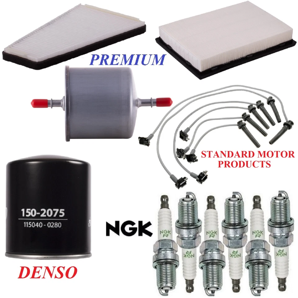 Tune Up Kit Filters Wire Spark Plugs For FORD TAURUS V6 3.0L; DOHC 1996-1999 - Imagem 1 de 1