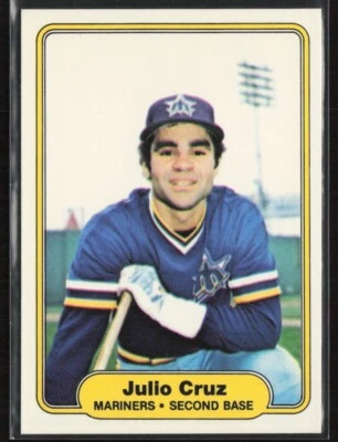 1982 Fleer #509 Julio Cruz Seattle Mariners - Image 1 of 2