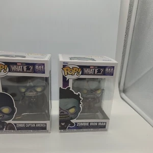 Funko Pop Zombie Captain America 941 & Zombie Iron Man 944 - Picture 1 of 6