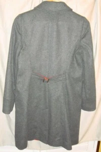 MARC JACOBS 102514 Wool-Blend Military Peacoat Double Breasted Grey Coat Size S - Picture 1 of 12