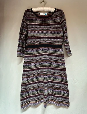 Платье-свитер Anthropologie Sparrow средний размер кашемир из овечьей шерсти смесь Fair Isle - Изображение 1 из 4