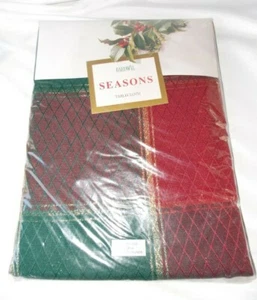 Bardwil Seasons Tablecloth Renaissance 70" round Christmas Holiday Fabric NIP - Picture 1 of 6