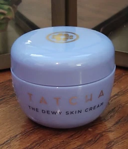 TATCHA The Dewy Skin Cream 10 mL 0.34 fl oz Plumping Moisturizer Dry Purple .34 - Picture 1 of 6