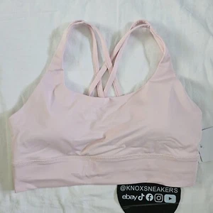 Lululemon Energy Longline Bra Medium Support FUSP Flush Pink Women's Size 8 - Picture 1 of 5