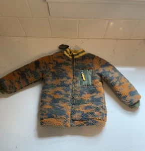 Seven For All Mankind Jacket Size 24 Months Fleece Sherpa Camouflage Boys Coat - Picture 1 of 13