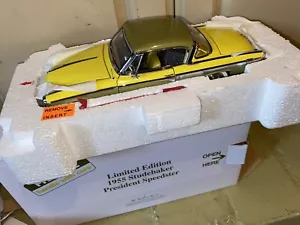 (RARO) DANBURY MINT 1955 STUDEBAKER PRESIDENT SPEEDSTER - NOS & EXTRAS SCATOLA ORIGINALE - Foto 1 di 9