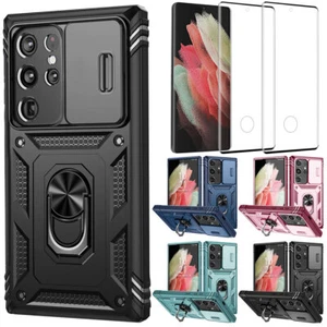 Custodia per Samsung S21 Ultra FE 5G cavalletto slide fotocamera cover/protezione schermo - Foto 1 di 36