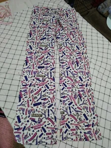 Girls' Dance hiphop Flare Pants - PJ's sz LG 14, Pink purple 26 x 28VGC - Picture 1 of 6