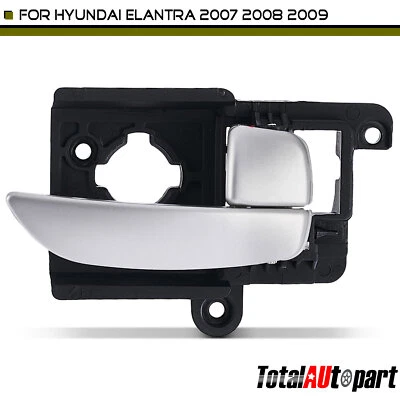 Manija de puerta interior negra con cerradura para Hyundai Elantra delantera o trasera derecha Foto 1 de 4