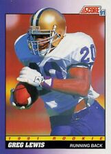 1991 Score Denver Broncos Football Card #571 Greg Lewis RC
