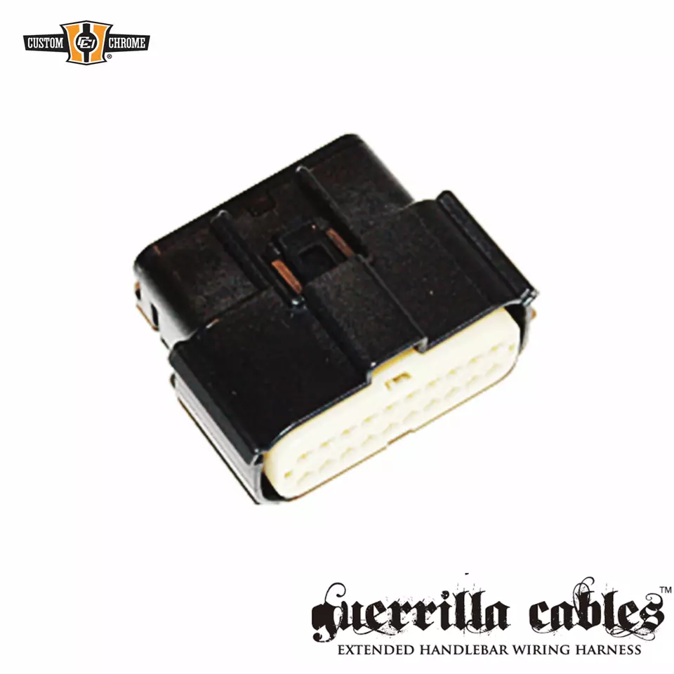 Connectors Single Female Fits For Harley Molex 20-Pin Dual Row Repl.72500-07BK - Image 1 of 1
