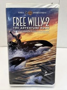 Free Willy 2: The Adventure Home VHS 1995 Clam Shell - Bild 1 von 5