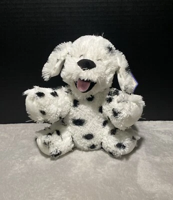 Vintage Bear Factory Dalmation Dog Plush White Black Spots Puppy Sitting 8" Toy - Image 1 of 4