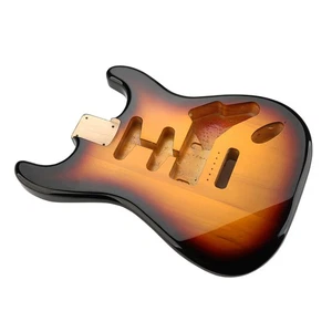 Sunset Yellow dreifarbiger Gitarrenkörper aus Erlenholz Einzelloch GSB25 - Bild 1 von 10