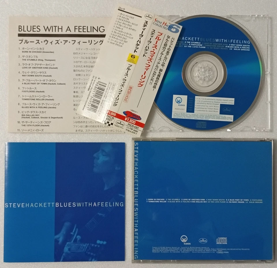 STEVE HACKETT - Blues With A Feeling - 1996 JAPAN CD OBI ~RARE!!** GENESIS , GTR Foto 1 de 1