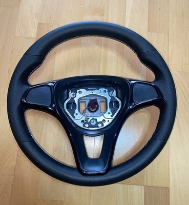 Lenkrad Leder Mercedes Vito Tourer V-220 W447 A0004601803 W117 W205  NEU Bezogen - Bild 1 von 4