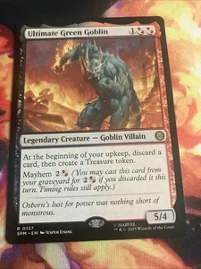 Ultimate Green Goblin 157 NM MTG Marvel's Spider-Man Magic - Picture 1 of 1