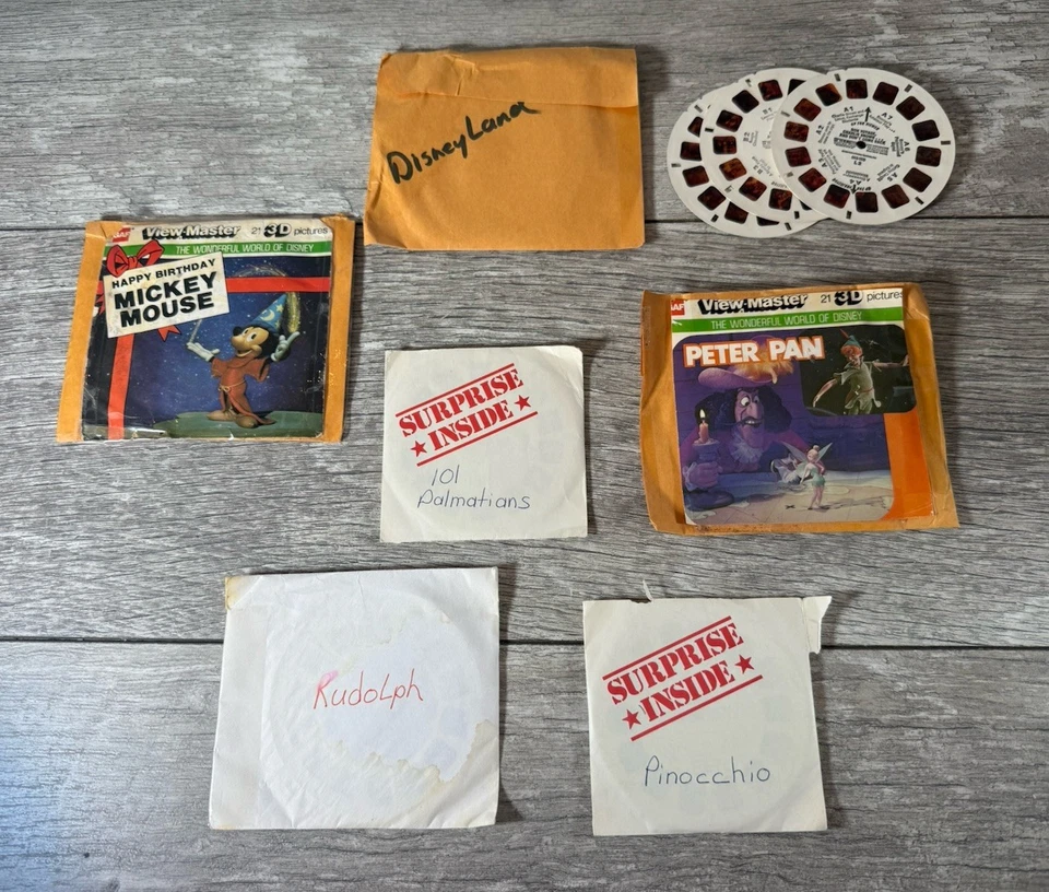 View Master Reel Bundle: Disney's Mickey Mouse Peter Pan Rudolph 101 Dalmatian - Image 1 of 4