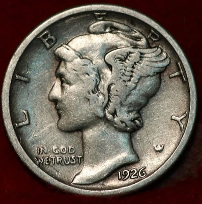 1926-D Denver Mint Silver Mercury Dime - Image 1 of 2