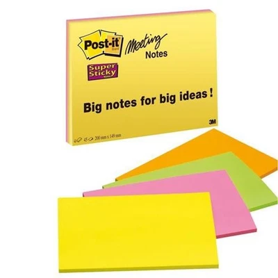 Post-It 7100234637 note paper Rectangle Green Orange Pink Yellow 45 sheets Se... - Image 1 of 4