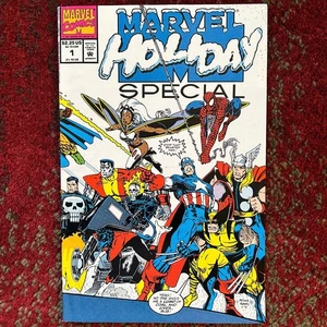 1991 Marvel Holiday Special #1 Santa Claus Origin Key Issue Art Adams Wraparound - Picture 1 of 23
