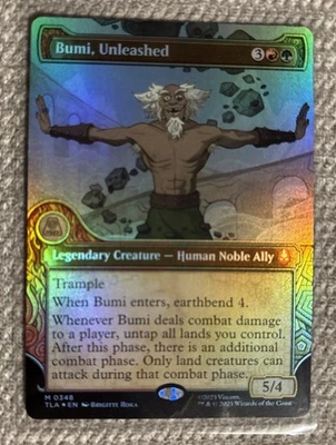 Bumi, Unleashed (Showcase Foil) 0348 - Avatar: The Last Airbender TLA - MTG - NM - Image 1 of 2