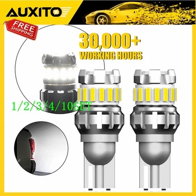 AUXITO 921 912 LED Bombilla de Respaldo Inverso 2400LM 6000K Super Brillante T15 1~10 Juego Foto 1 de 4