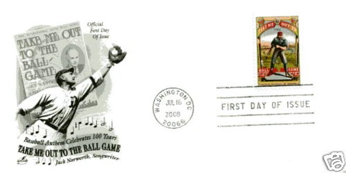 4341 Take Me Out to the Ball Game ArtCraft FDC - Image 1 of 1
