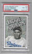 2020 TOPPS PROJECT #79 JACKIE ROBINSON / MISTER CARTOON NM-MT PSA 8