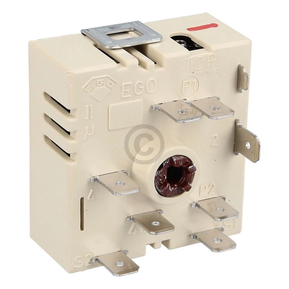 EGO ELEKTRO Kochplattenschalter EGO 50.55021.100 ZWEIKREIS für Kochfeld Herd