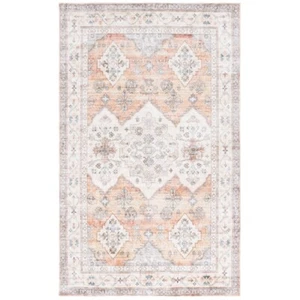 Safavieh Montana 6'-0" x 6'-0" Polyester Power Loomed Rug in Beige / Light Brown - Picture 1 of 7