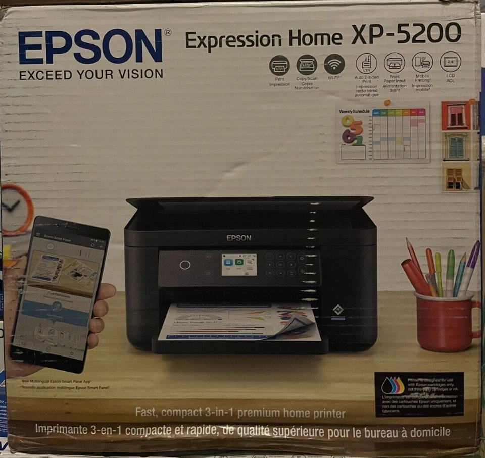 Epson Expression Home XP-5200 Wireless Color All-In-One Printer (Ink Included) - Image 1 of 1