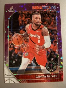 Panini NBA Hoops Premium Stock Purple Disco Prizm Damian Lillard #157 2019-20 - Imagen 1 de 2