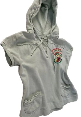 Sudadera con Capucha 2BFree Top Talla M Manga Corta Verde Floral Free Love ¡BONITA! Foto 1 de 4