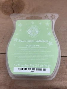 Scentsy Lime & Kiwi Cantaloupe Scentsy Bar Wax Retired NOS - Picture 1 of 1
