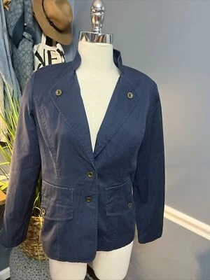Blazer Algodón Náutico Preppy Botón Delantero Business Talla Pequeña Azul Marino Foto 1 de 4