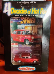 NIP 2000 Hot Wheels 4 Decades of Hot Rods Car Art Series One: '55 Chevy  - Bild 1 von 5