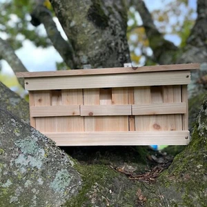 Sparrow Nest Box House Colony Terrace Wooden with Removable Nest Fronts - Picture 1 of 9