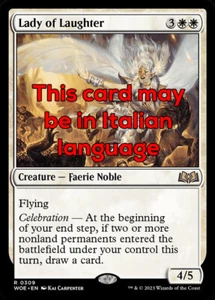 MTG LADY OF LAUGHTER 309 EXC - SIGNORA DELLA RISATA - WOE X IT - MAGIC - Picture 1 of 1