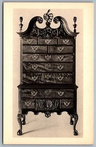 Postcard Winterthur DE c1960s Mahogany High Chest of Drawers Philadelphia c1765 - Picture 1 of 2