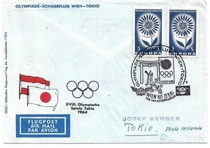 2519x: Sonderflug Austrian Airlines AUA Wien-Tokyo Olympia 1964 - Bild 1 von 1